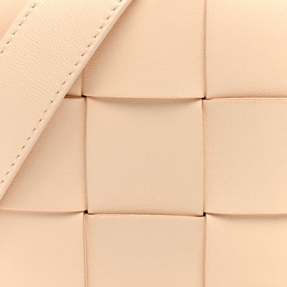 Bottega Veneta Lambskin Maxi Intrecciato Small Cassette Crossbody Bag Porridge 7 of 9