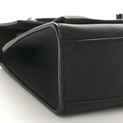 Louis Vuitton Soft Calfskin Mylockme Chain Bag BB Black 8 of 9