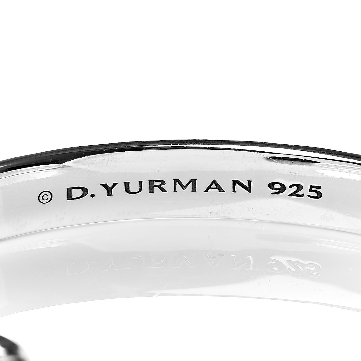 David Yurman Sterling Silver Mens Forged Carbon Cuff Bracelet 4 of 4