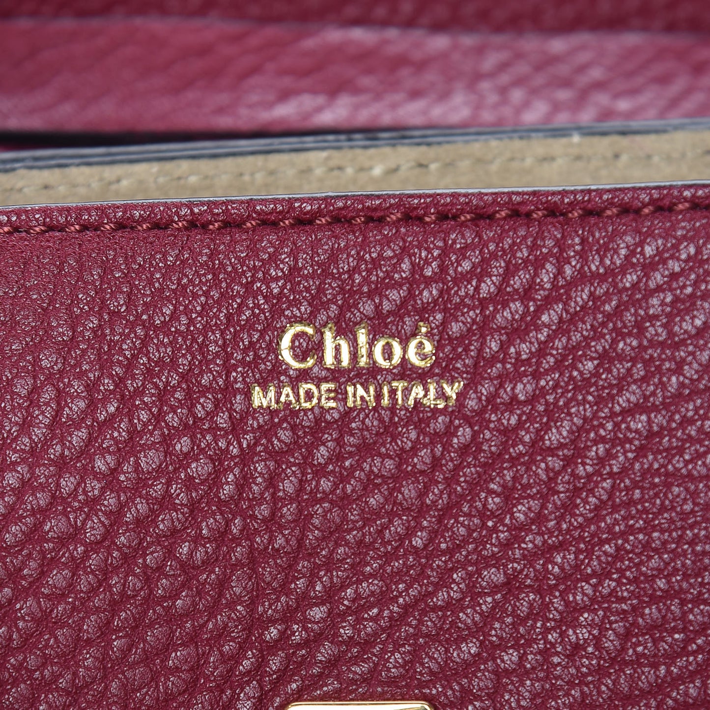Grained Lambskin Nano Drew Shoulder Bag Wine Purple