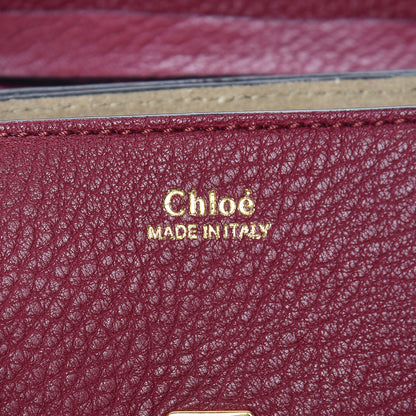 Chloe Grained Lambskin Nano Drew Shoulder Bag Wine Purple 8 of 9