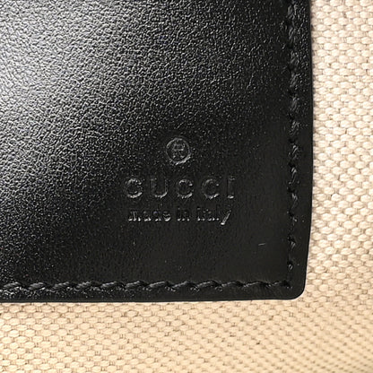 Gucci Calfskin GG Tennis Embossed Wristlet Pouch Black 6 of 9