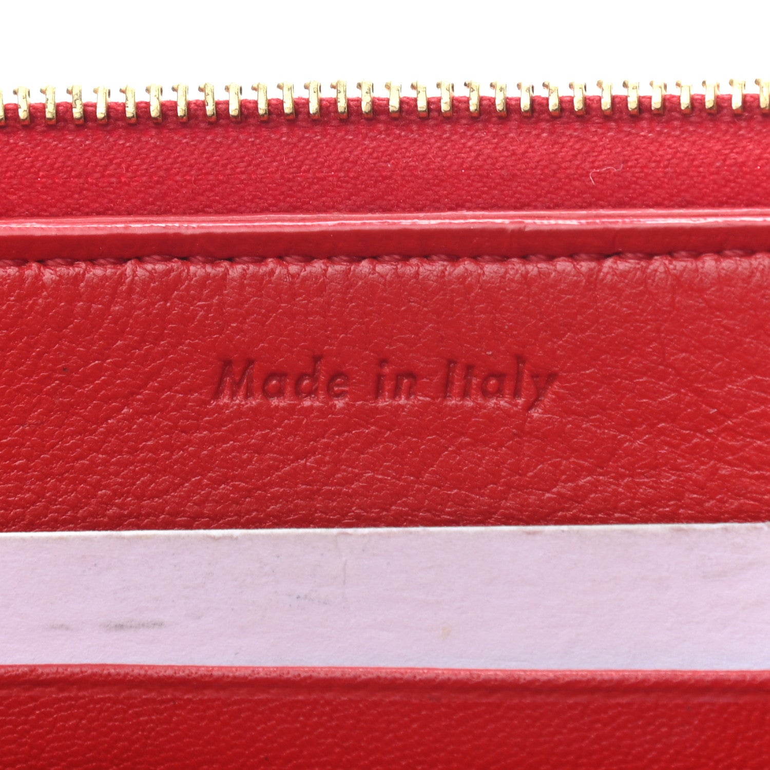 Celine Laminated Lambskin Solo Clutch Pouch Red 6 of 8