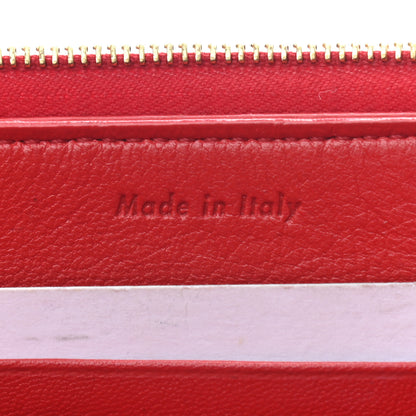 Celine Laminated Lambskin Solo Clutch Pouch Red 6 of 8