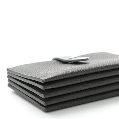 Celine Grained Shiny Calfskin Accordion Card Holder Grey 9 of 11