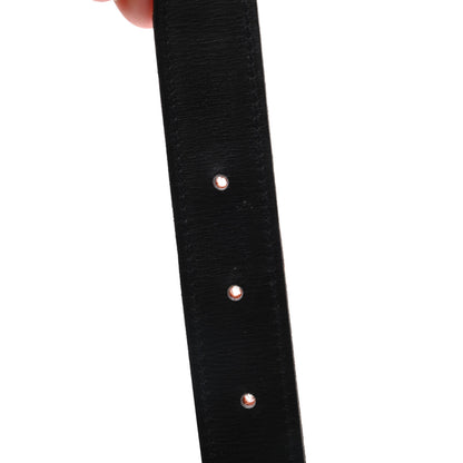 Hermes Togo Box 24mm Constance H Belt 75 Orange Black 4 of 4