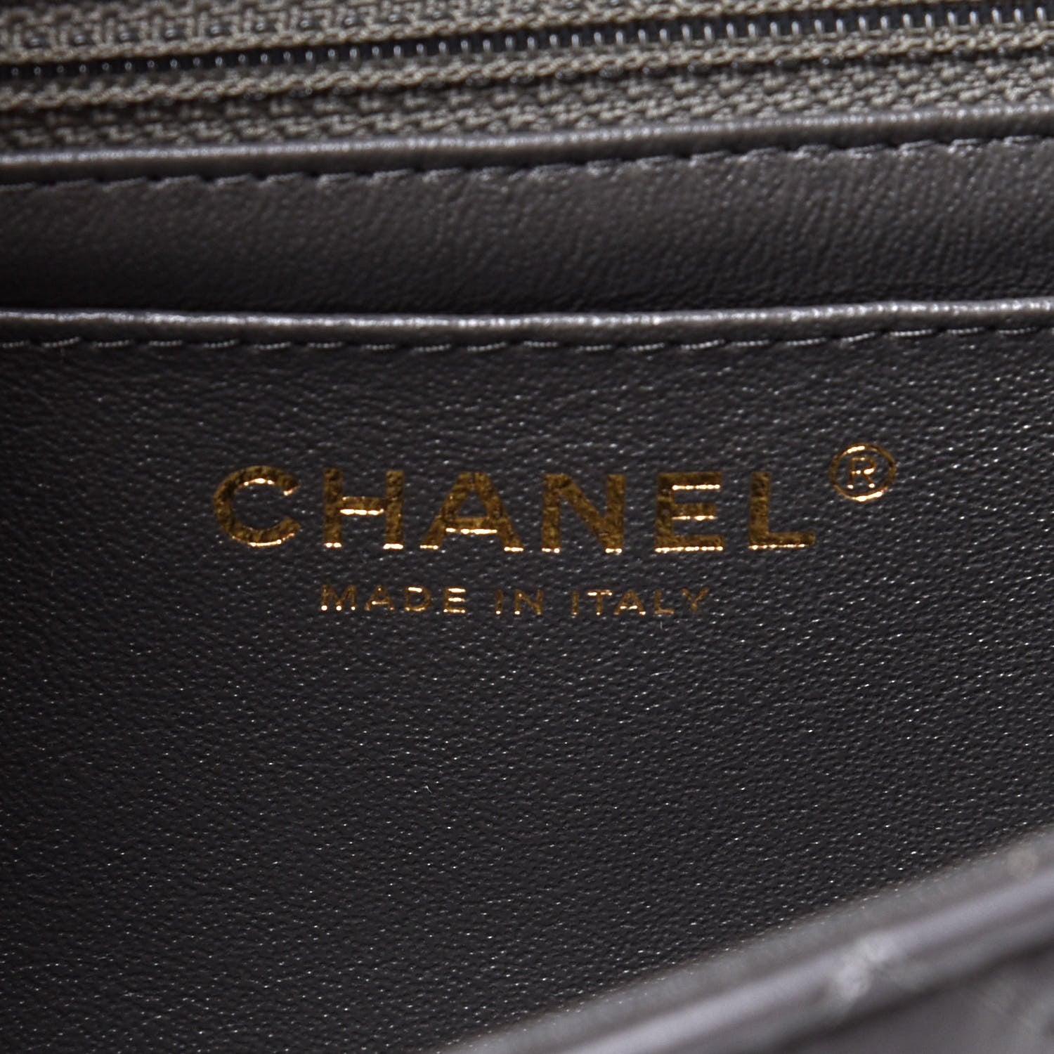 Chanel Lambskin Quilted Mini Rectangular Flap Dark Grey 5 of 11