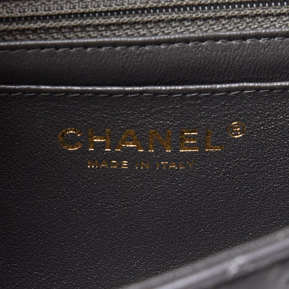 Chanel Lambskin Quilted Mini Rectangular Flap Dark Grey 5 of 11