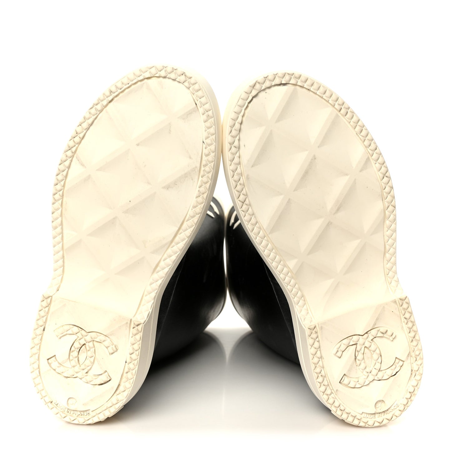 Caoutchouk CC High Boots 37 Black White