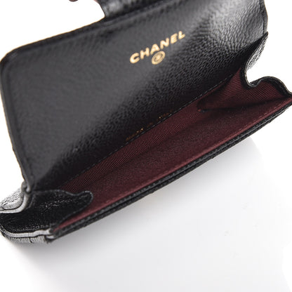 Chanel Caviar Quilted Flap Card Holder Black 5 of 8