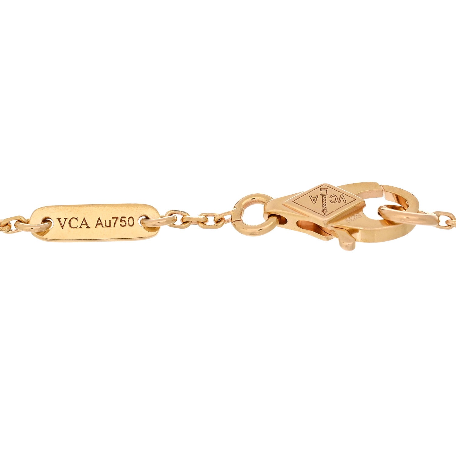 Van Cleef & Arpels 18K Rose Gold Carnelian Sweet Alhambra Bracelet 3 of 4