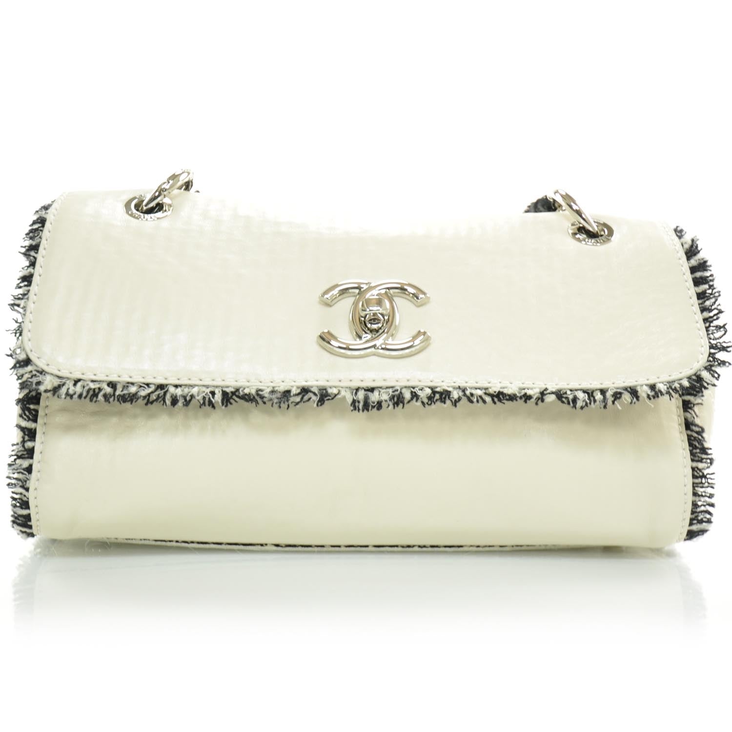Chanel Lambskin Tweedy Flap Bag 1 of 8