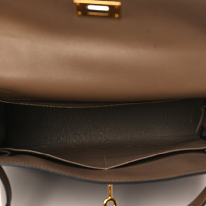 Hermes Evercolor Kelly Retourne 28 Beige De Weimar 4 of 9