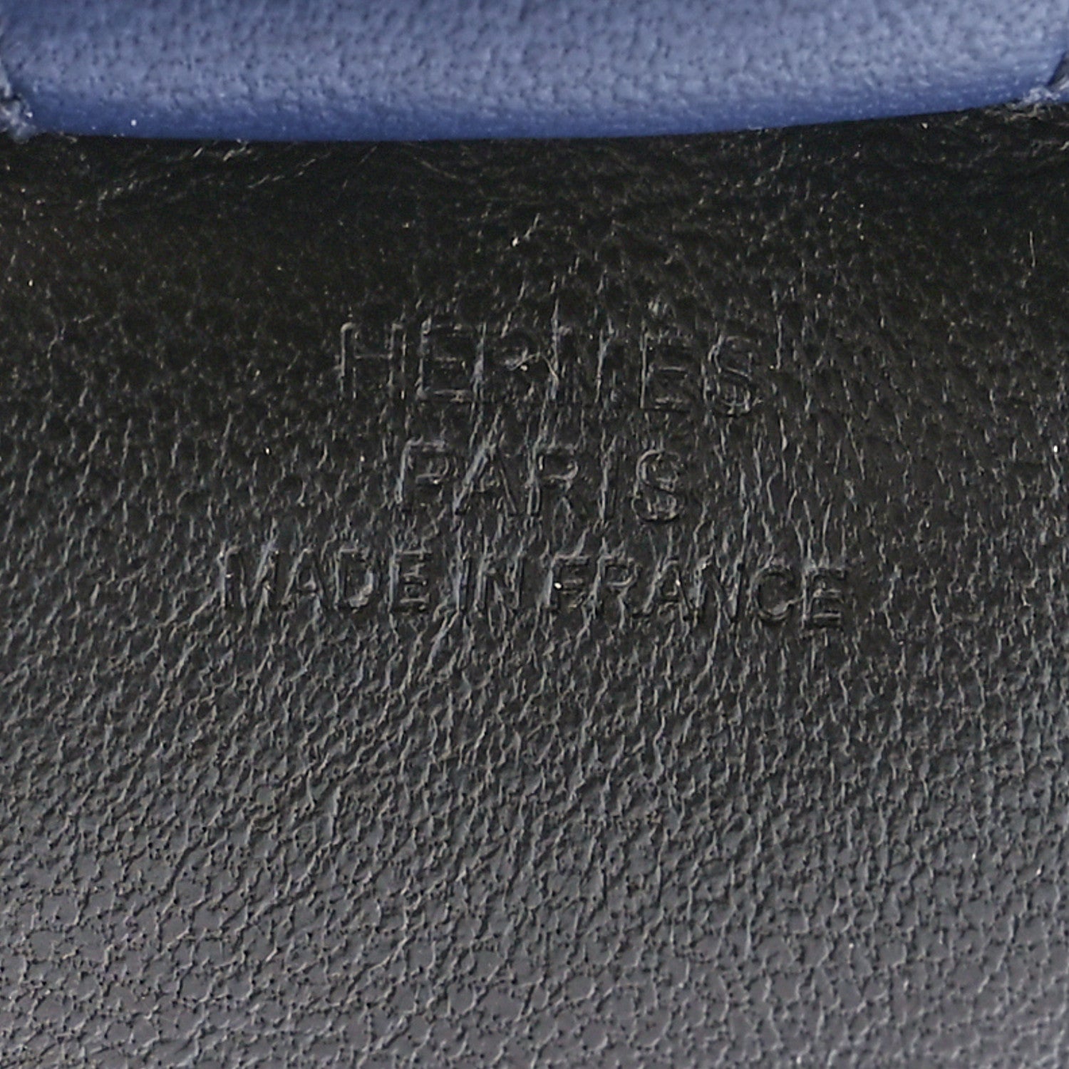 Hermes Milo Lambskin Grigri Rodeo Horse Bag Charm GM Black Bleu Saphir Gold 4 of 5