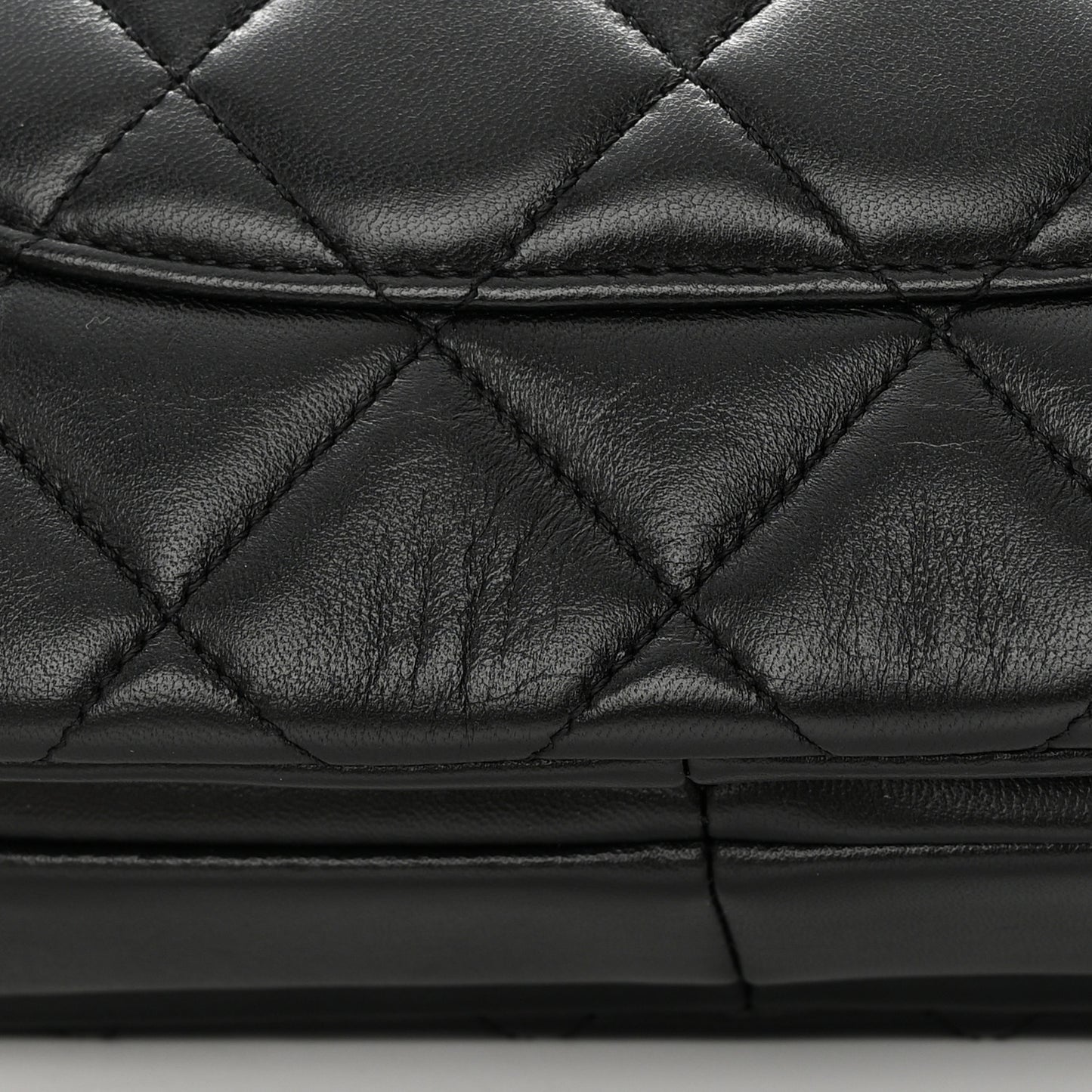 Lambskin Quilted Small Trendy CC Dual Handle Flap Bag Black