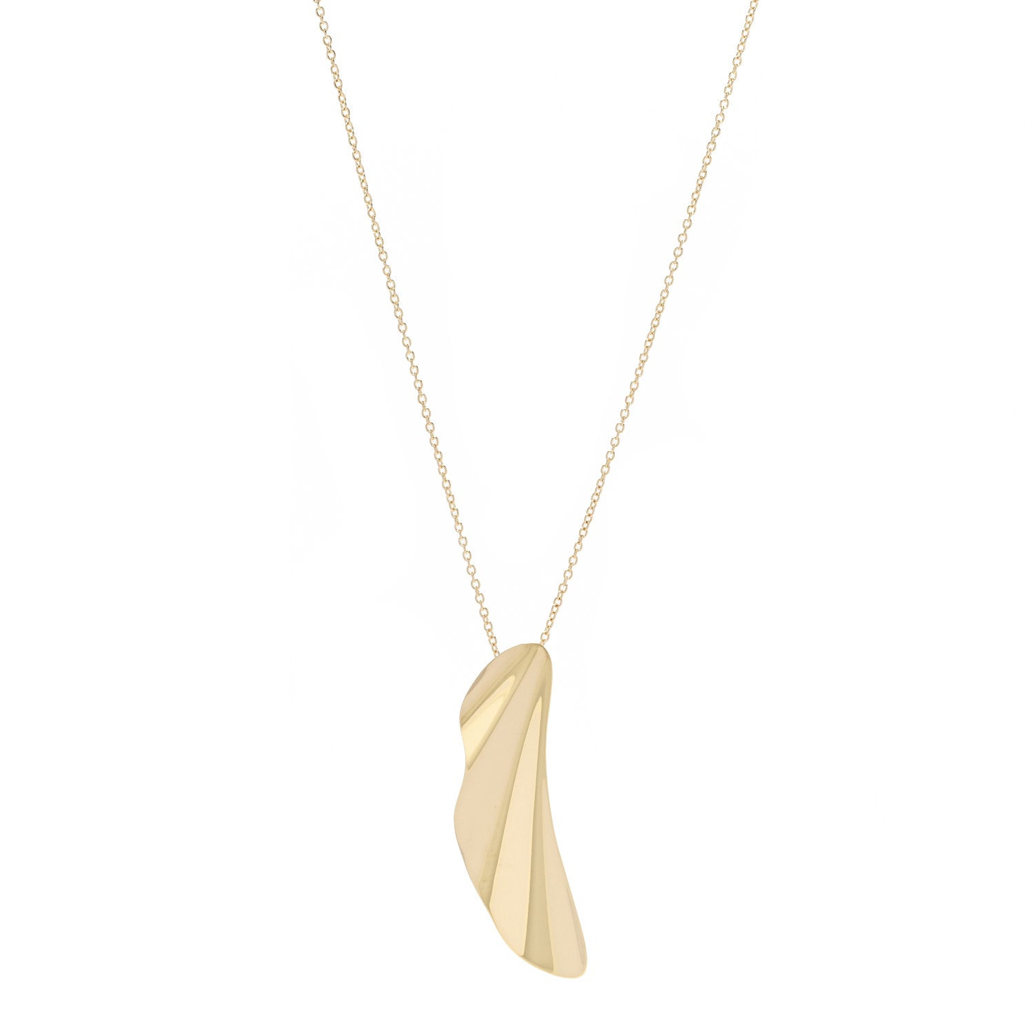 Tiffany 18K Yellow Gold Elsa Peretti High Tide Necklace 1 of 5
