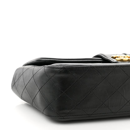 Chanel Calfskin Quilted Large Elegant CC Flap Navy Black 8 of 11