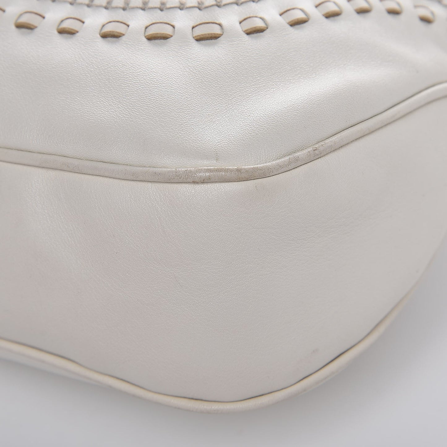 Calfskin Large New Jackie Hobo Off White