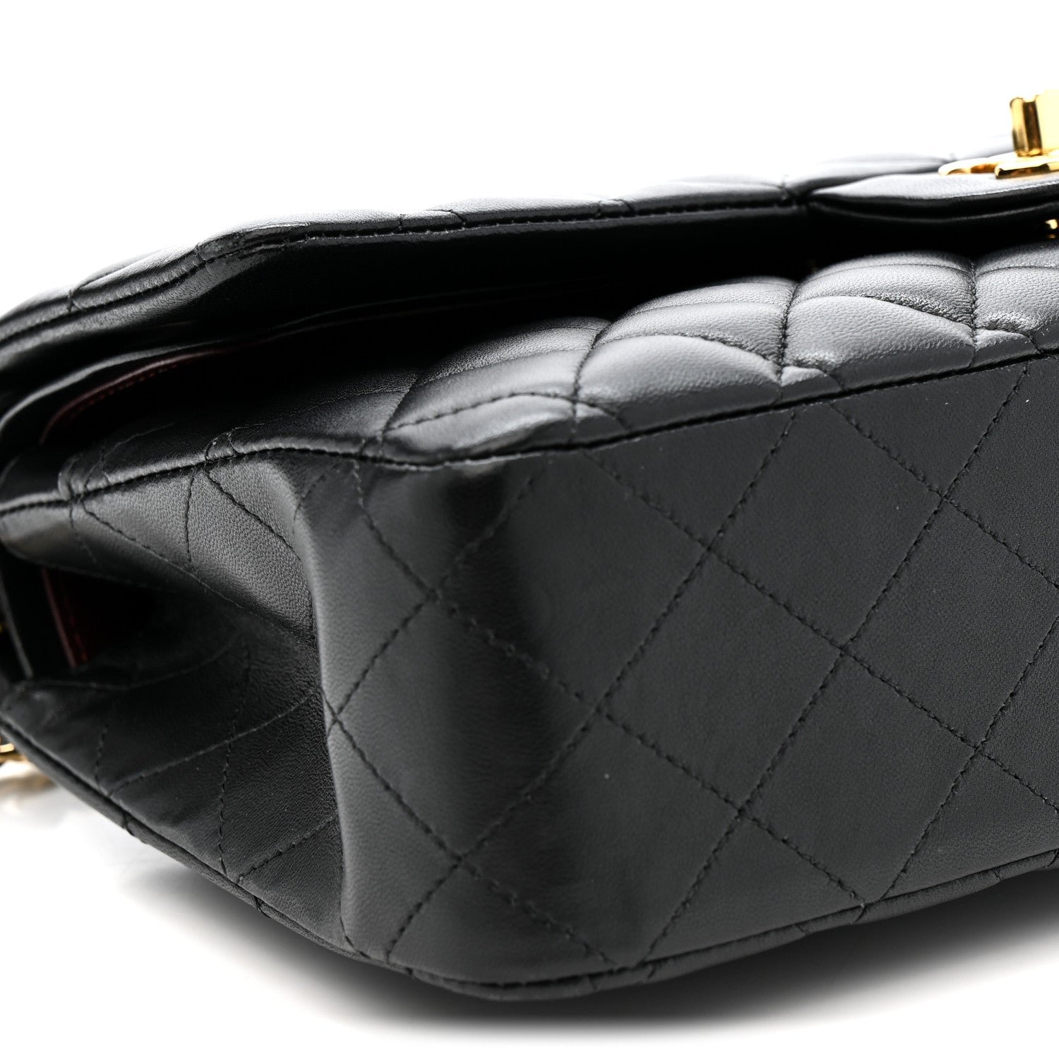 Chanel Lambskin Quilted Medium Double Flap Black 9 of 14
