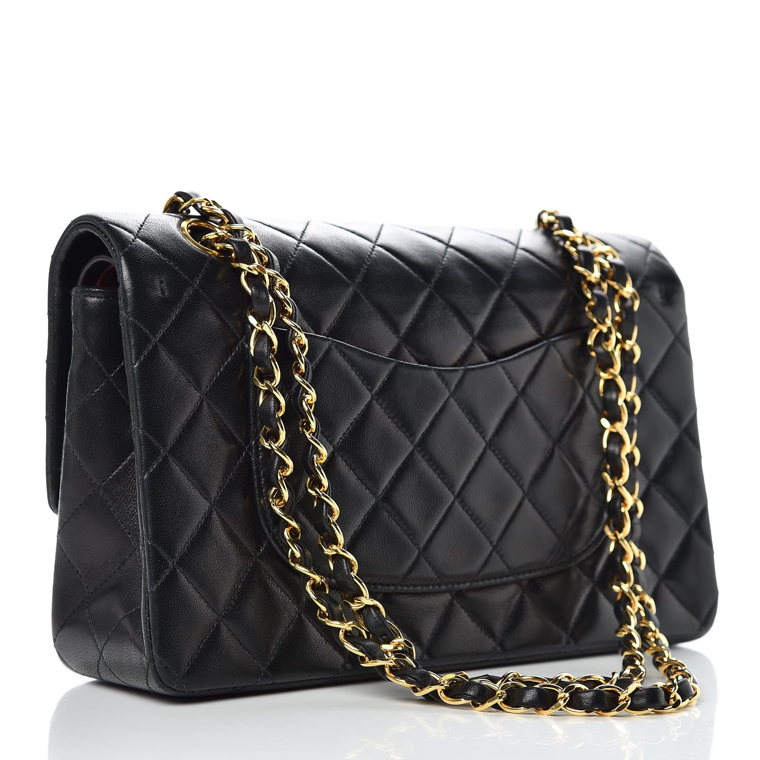 Chanel Lambskin Quilted Medium Double Flap Black 3 of 11