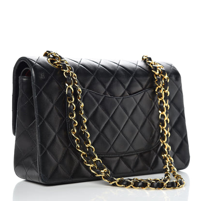 Chanel Lambskin Quilted Medium Double Flap Black 3 of 11