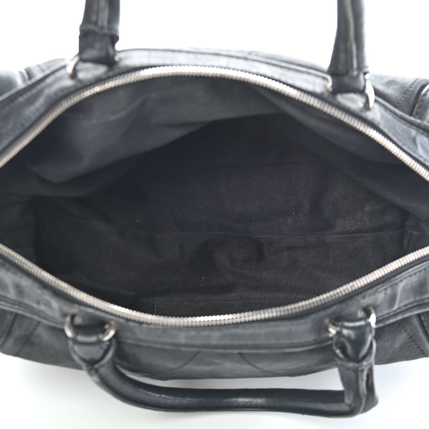 Chanel Calfskin Round Bowling Bag Black 4 of 10