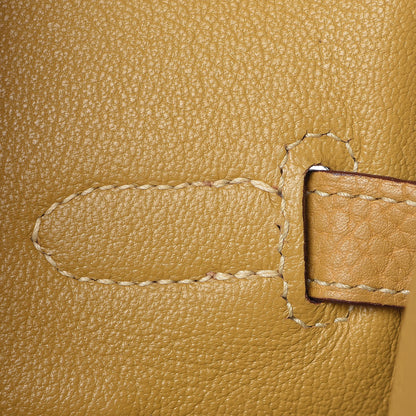 Hermes Taurillon Clemence Birkin 35 Curry 13 of 43