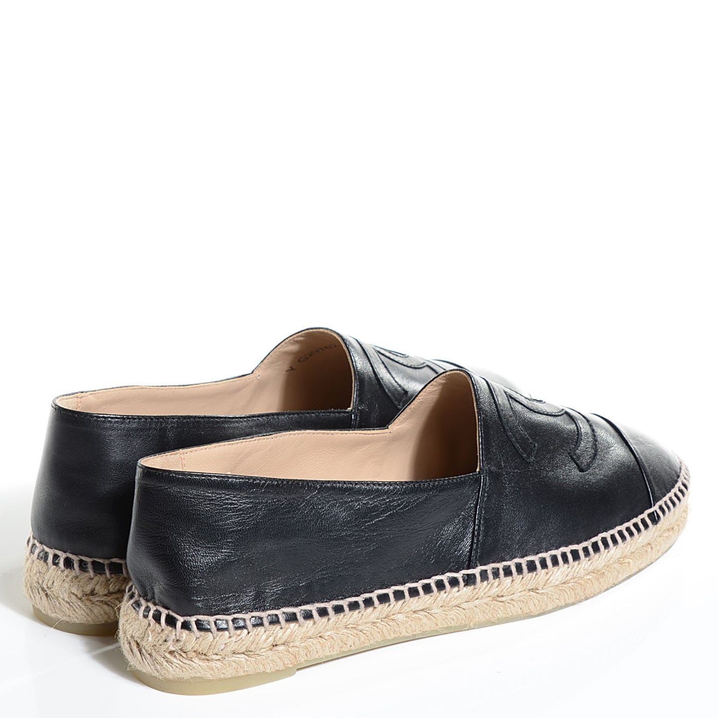 Lambskin CC Espadrilles 41 Black
