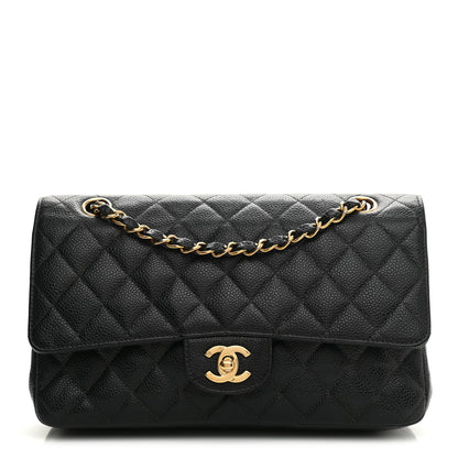 Chanel Caviar Quilted Medium Double Flap Black 1 of 14