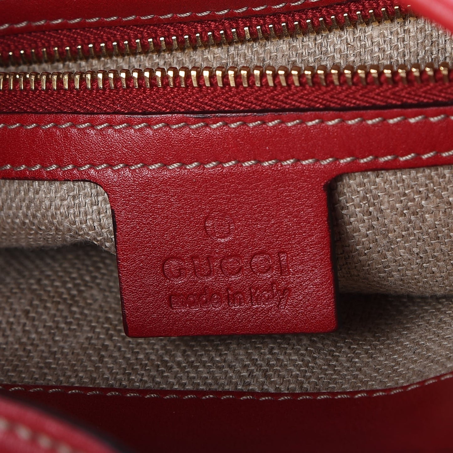Calfskin Web Medium Jackie O Bouvier Hobo Red