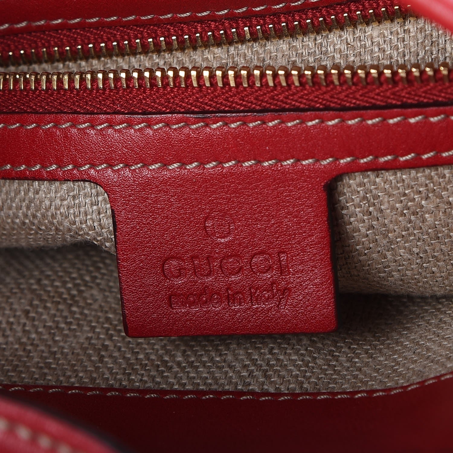 Gucci Calfskin Web Medium Jackie O Bouvier Hobo Red 6 of 7