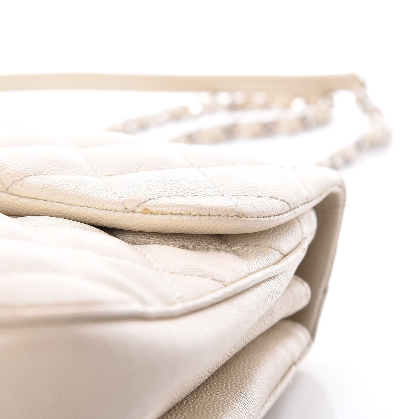 Caviar Quilted Medium Urban Companion Flap White