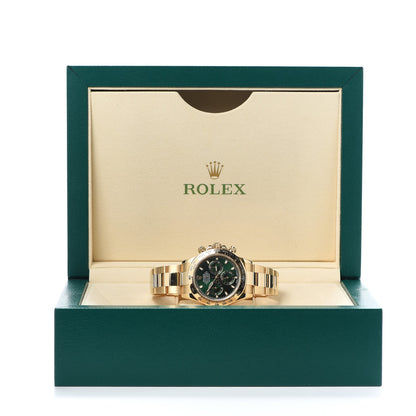 Rolex 18K Yellow Gold 40mm Oyster Perpetual Cosmograph Daytona Watch Bright Green 116508 6 of 6