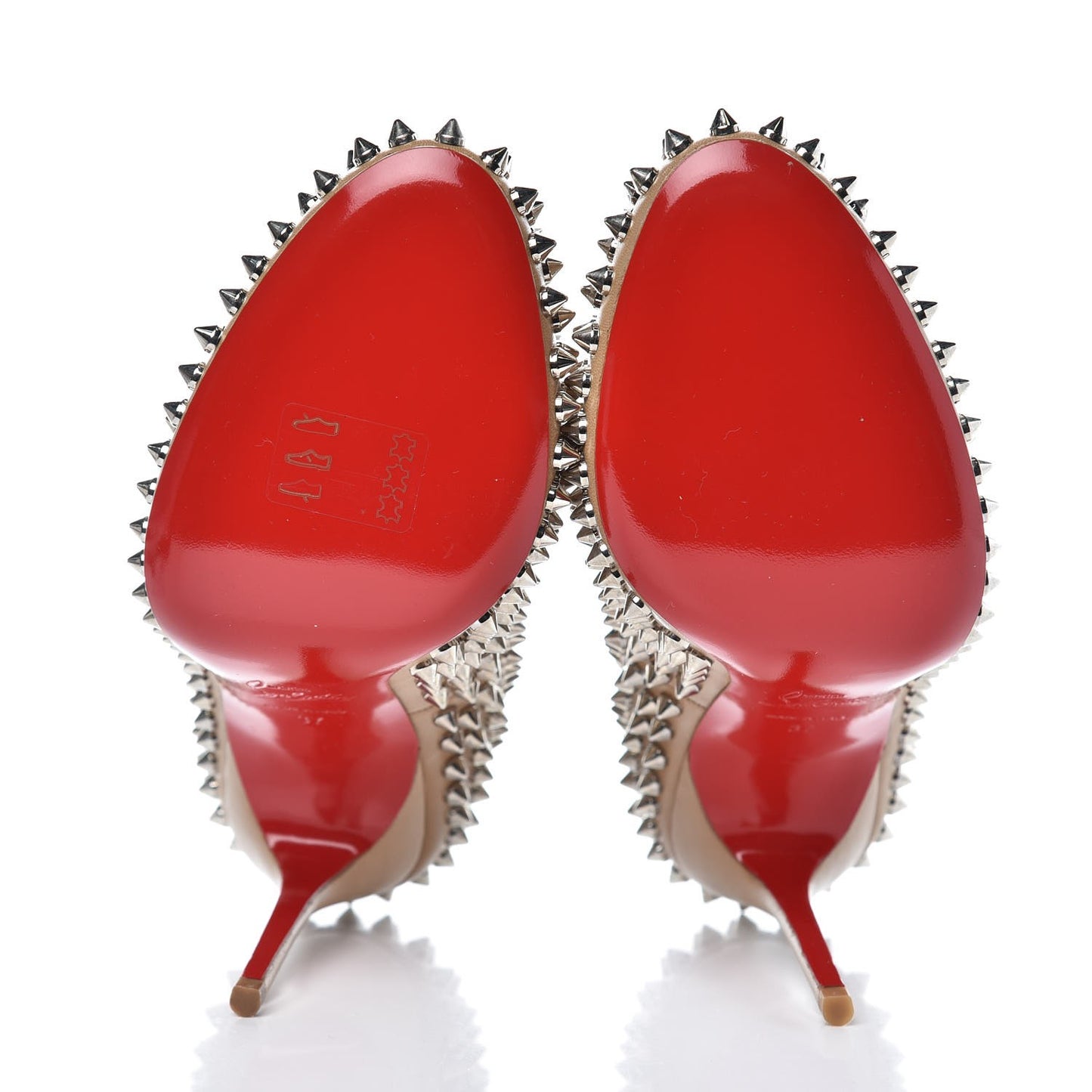 Nappa Fifi Spikes 100 Pumps 37 Corde Silver