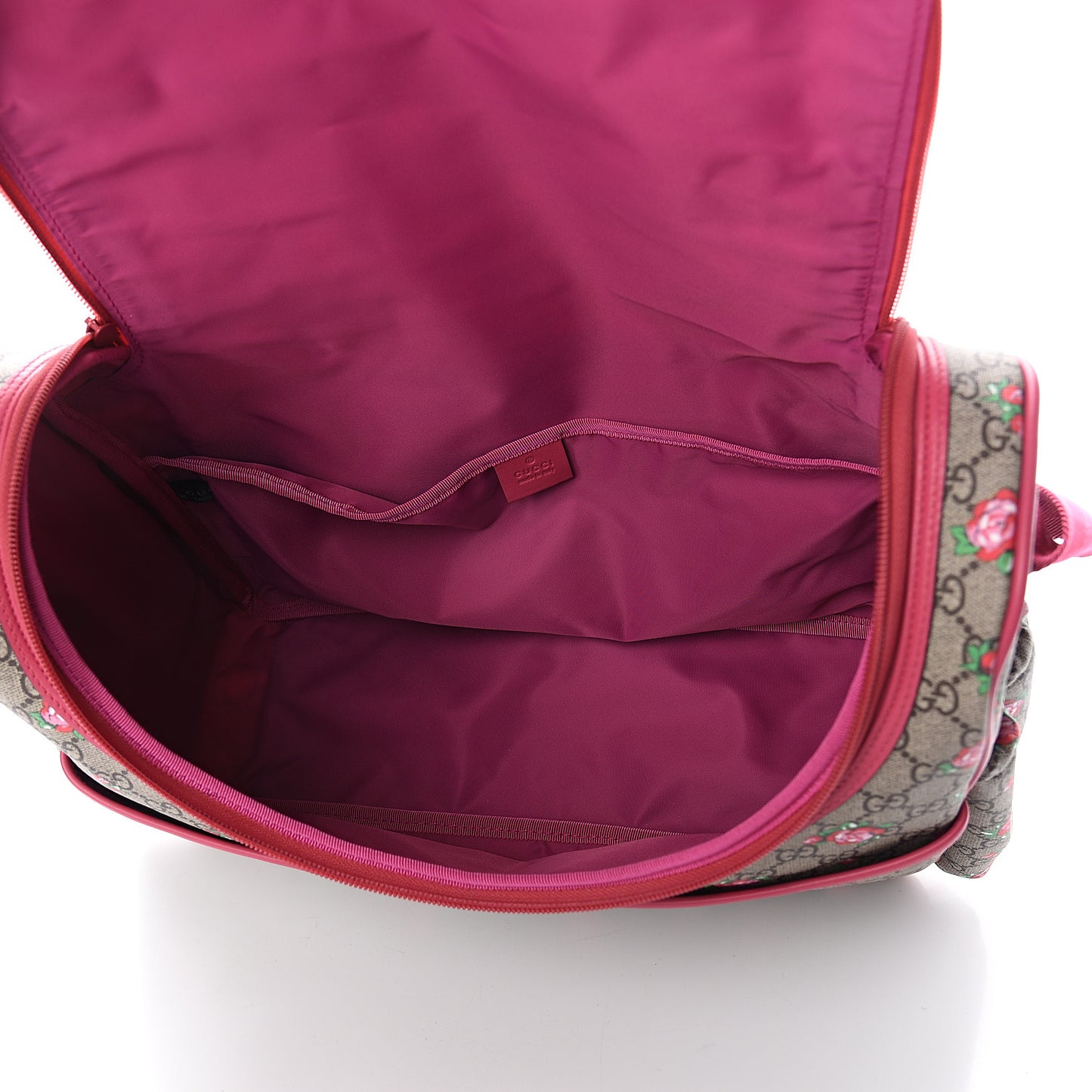 GG Supreme Monogram Rose Bud Diaper Bag Pink