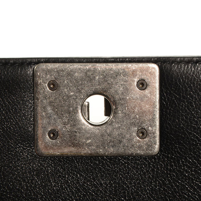 Chanel Metallic Calfskin Quilted Small Boy Flap Black 9 of 9
