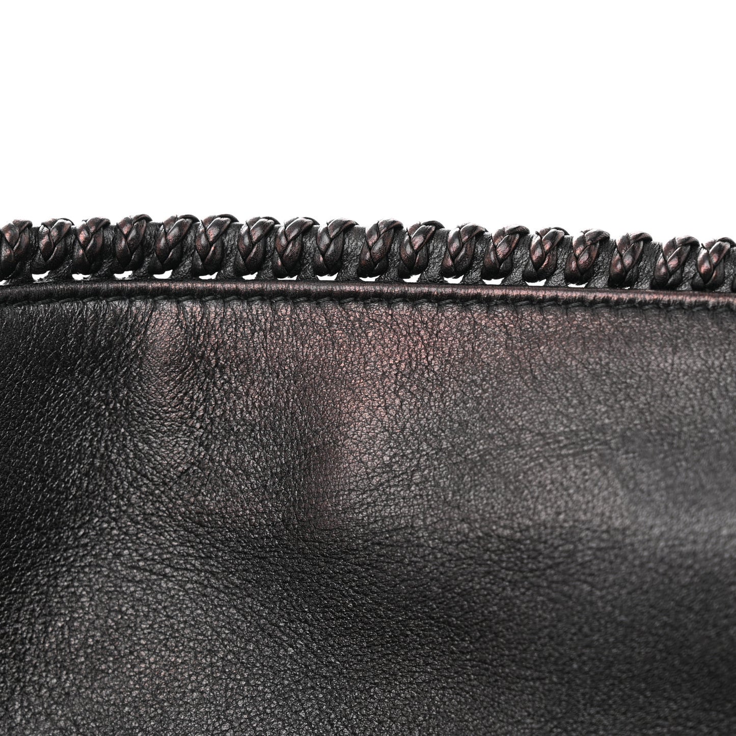 Calfskin Large Horsebit Chain Hobo Black