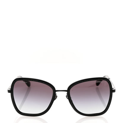 Chanel Square Frame Sequin Sunglasses 4277-B Black 2 of 8