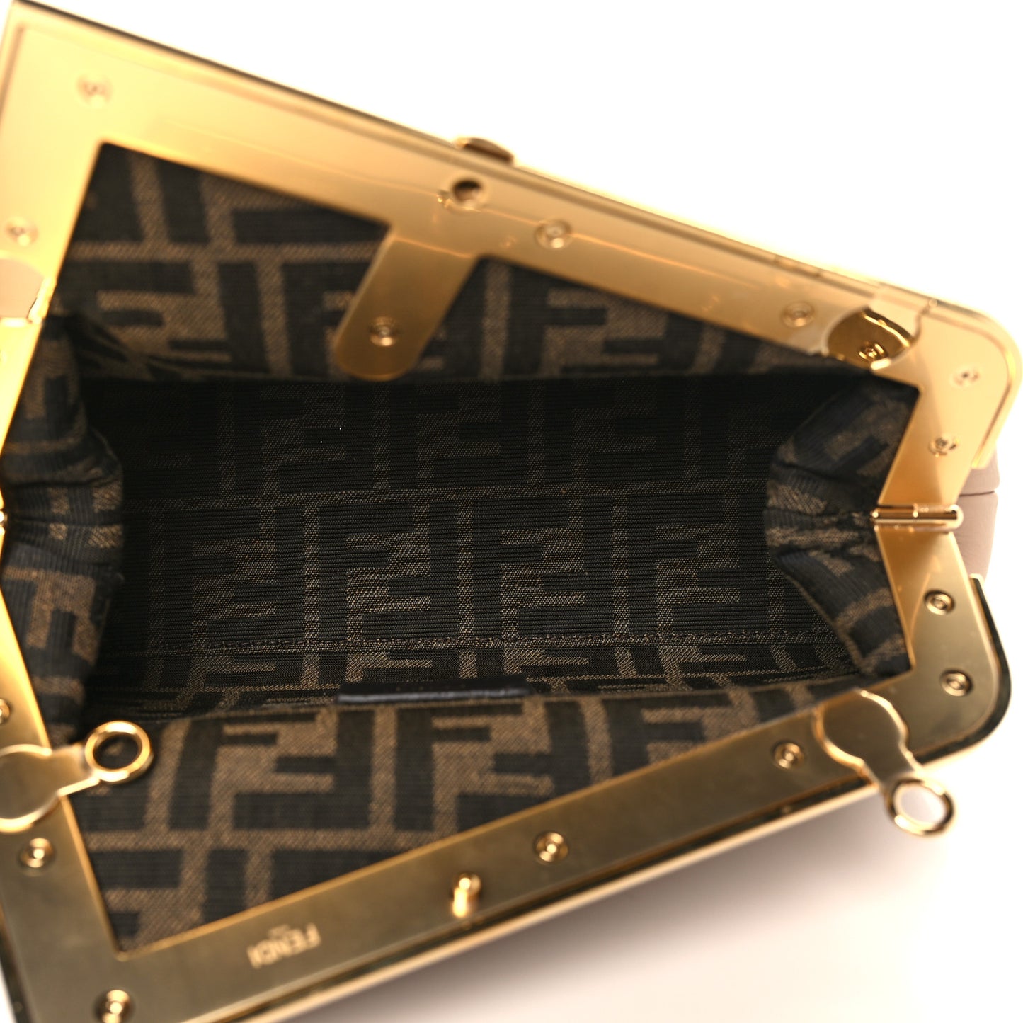 Shiny Nappa Small Fendi First Poudre