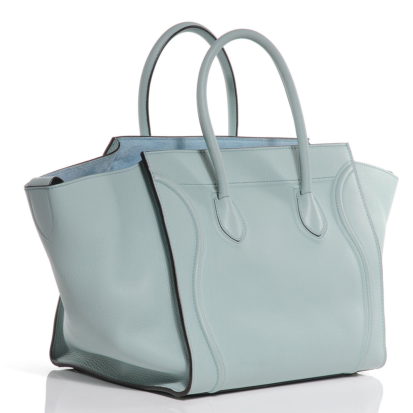 Calfskin Small Phantom Luggage Glacier
