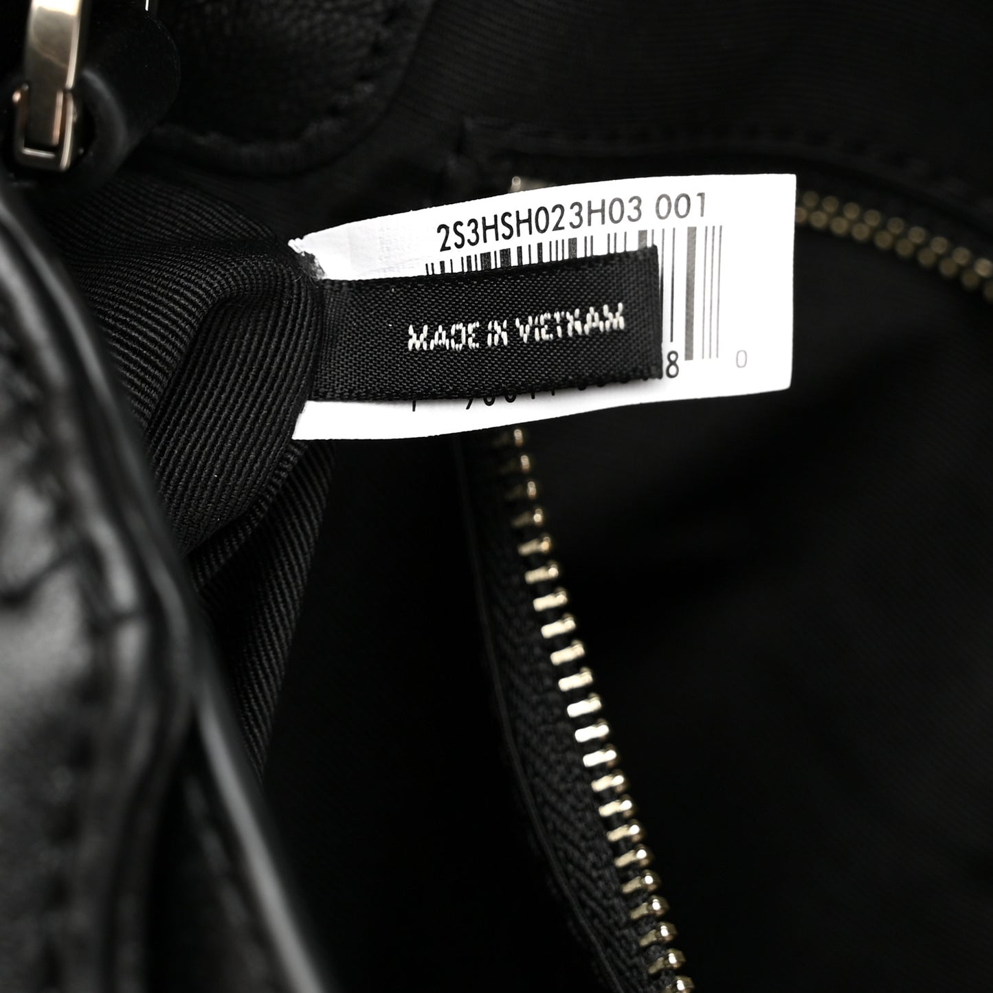 Lambskin Quilted J Marc Large Shoulder Bag Black