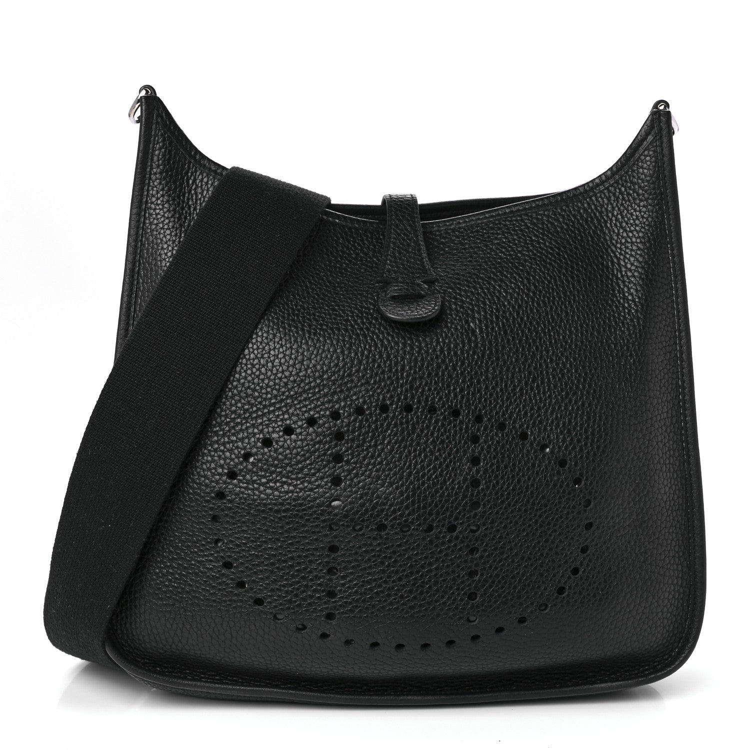 Hermes Taurillon Clemence Evelyne PM Black 1 of 8