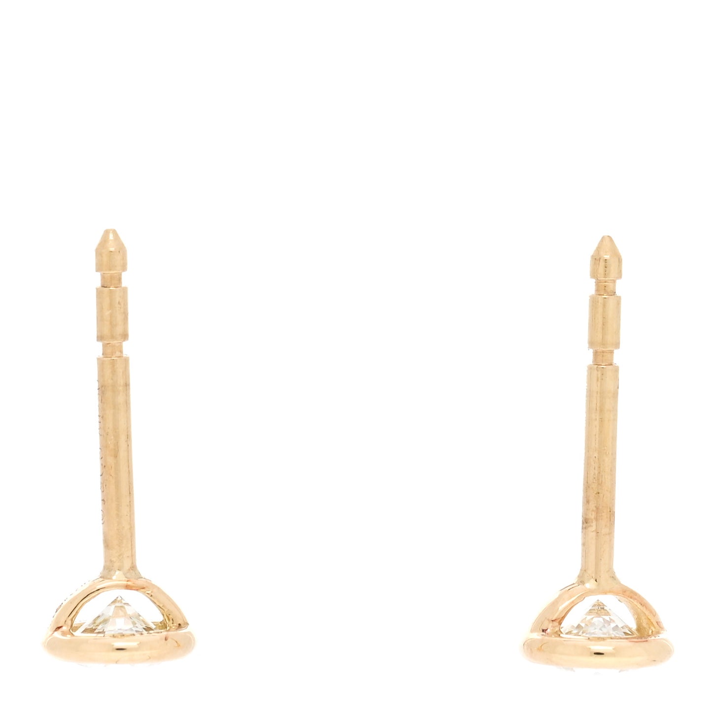 18K Yellow Gold Diamond .32ctw Elsa Peretti Diamonds By The Yard Earrings