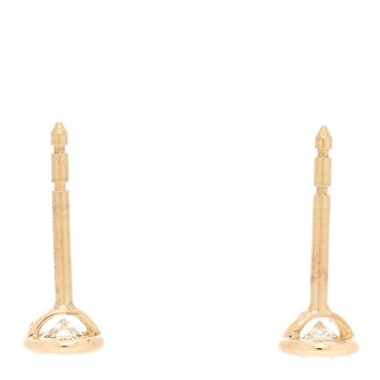Tiffany 18K Yellow Gold Diamond .32ctw Elsa Peretti Diamonds By The Yard Earrings 3 of 5