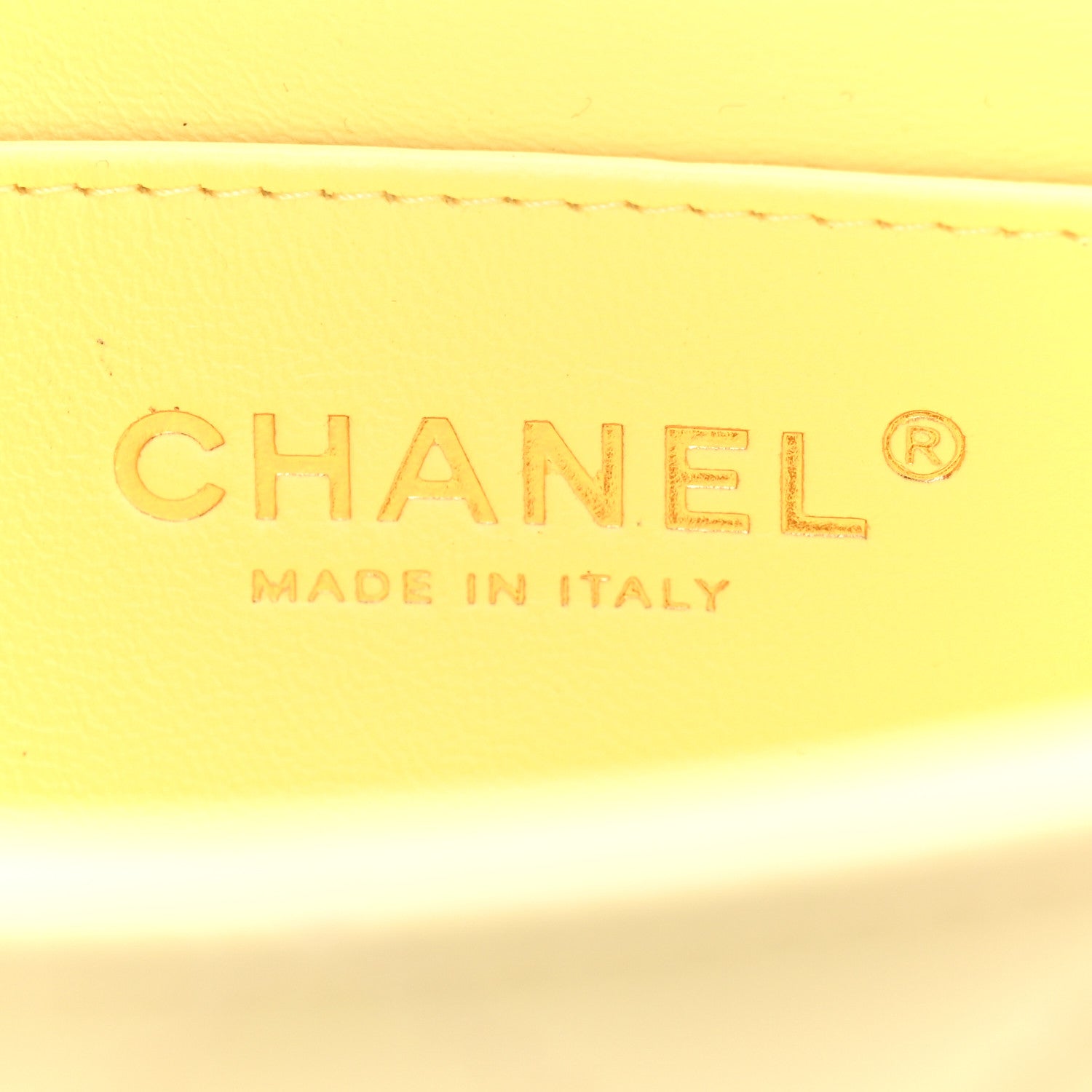 Chanel Lambskin Quilted Mini Rectangular Flap Light Yellow 6 of 10