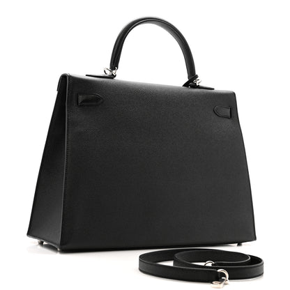 Hermes Epsom Kelly Sellier 35 Black 3 of 13
