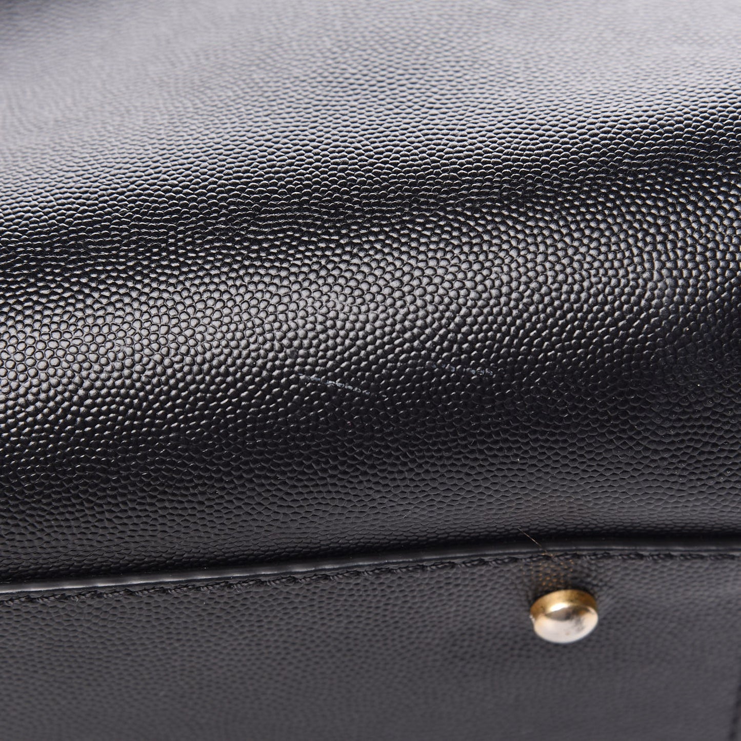 Caviar Medium Studded Deauville Tote Black