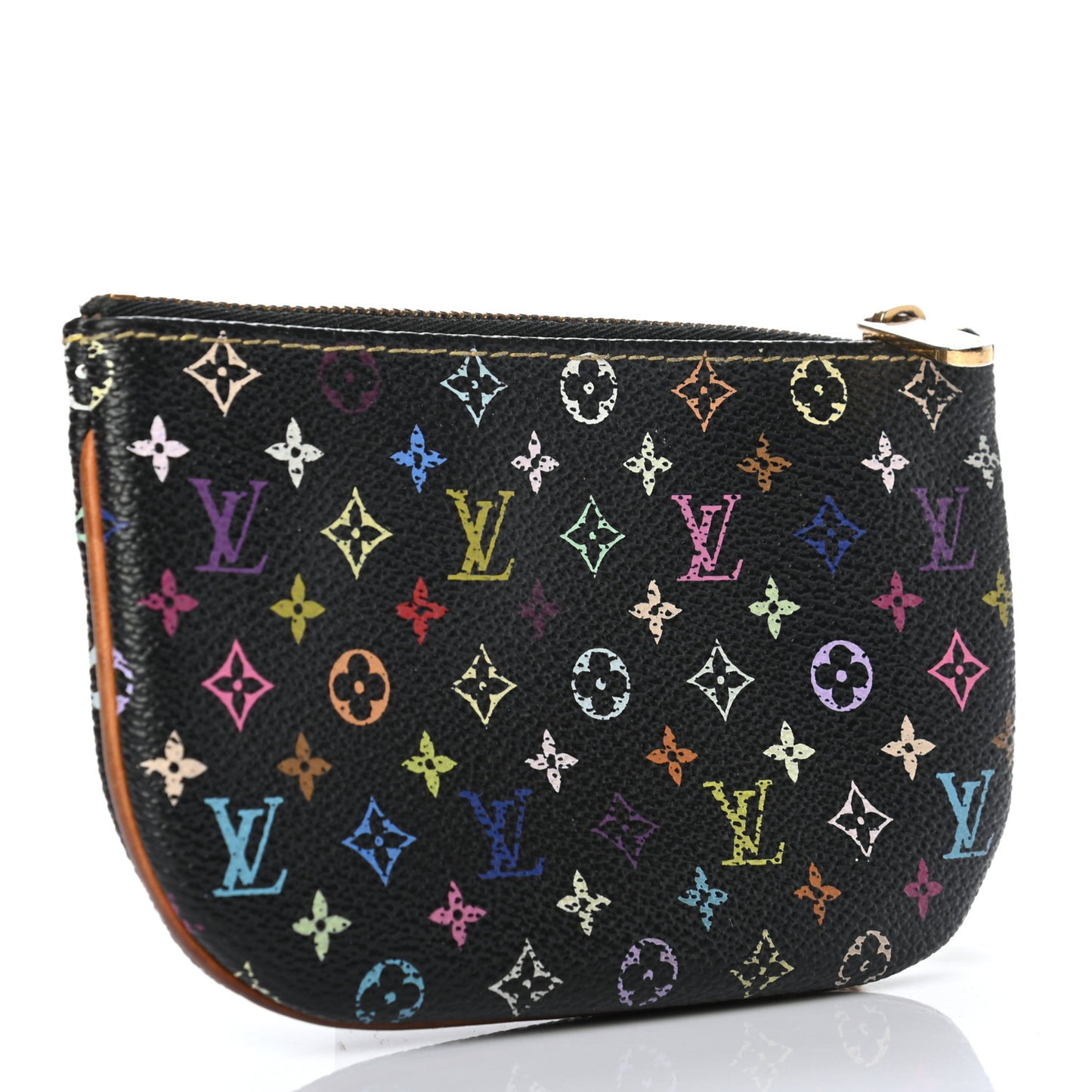 Monogram Multicolor Pochette Plate MM Black
