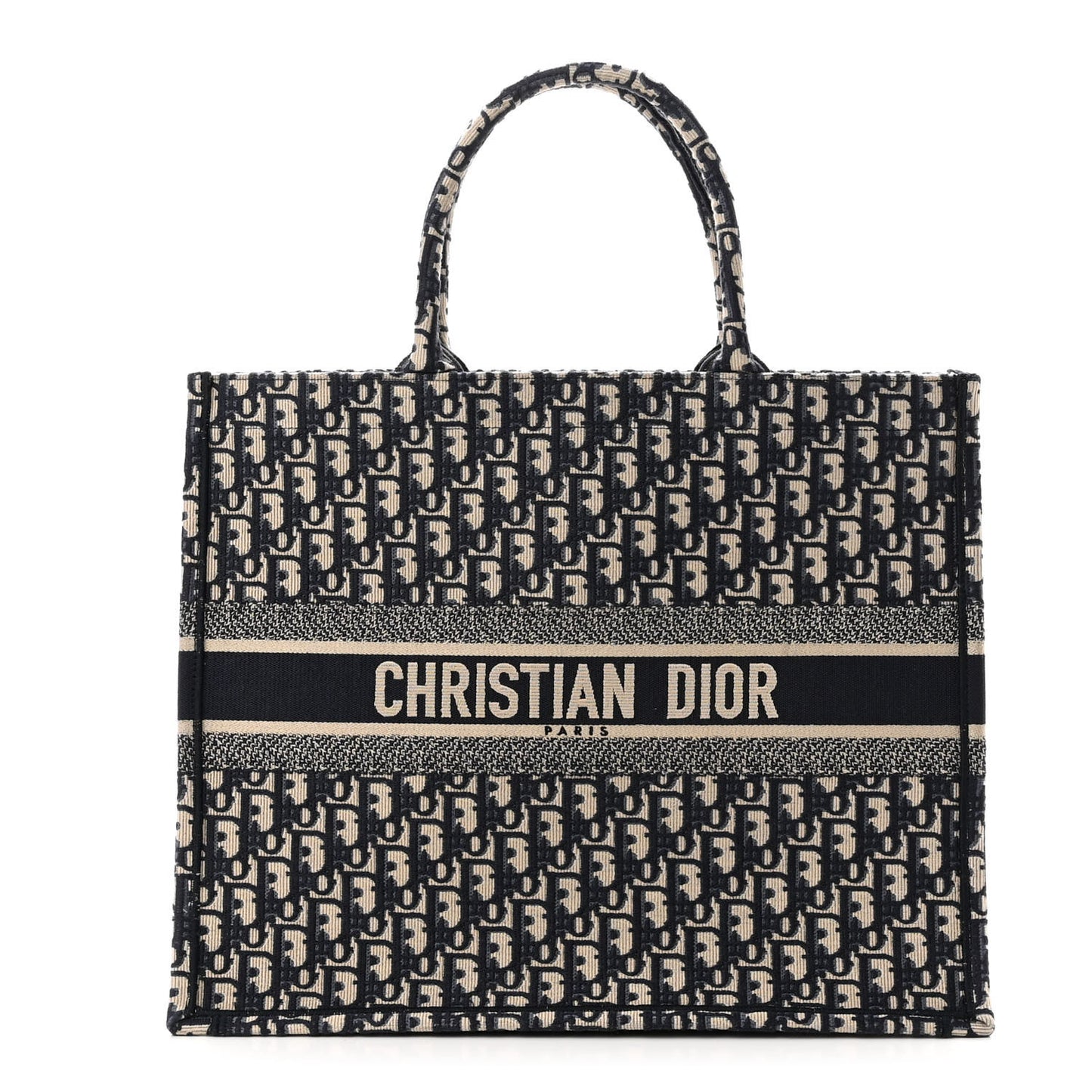 Oblique Large Book Tote Blue Multicolor