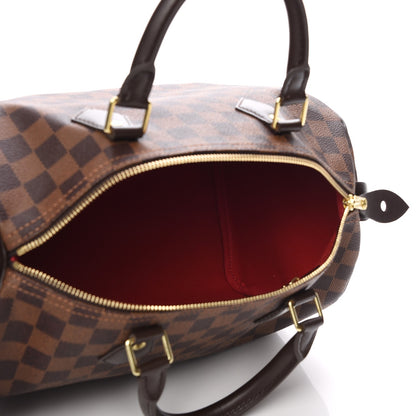 Louis Vuitton Damier Ebene Speedy 30 6 of 9